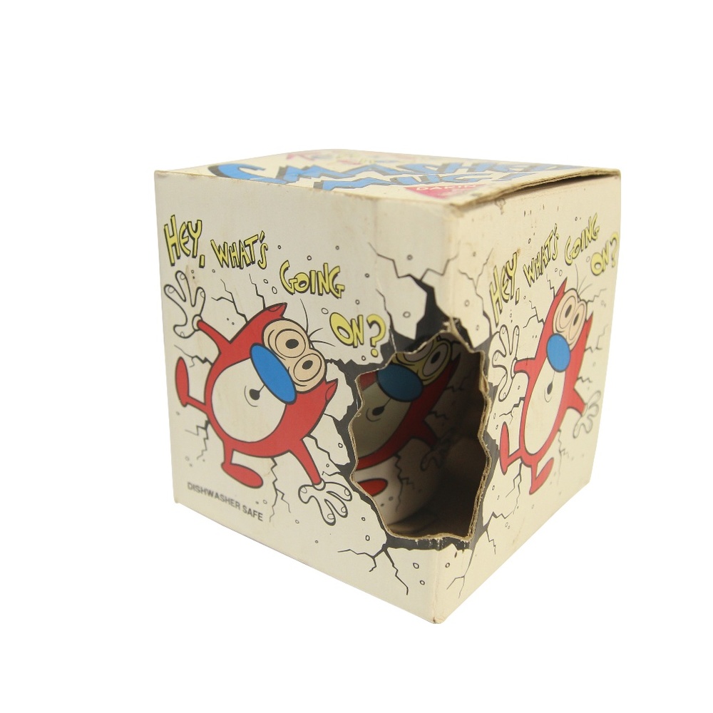 VTG 1992 Ren & Stimpy "Smashed" Mug